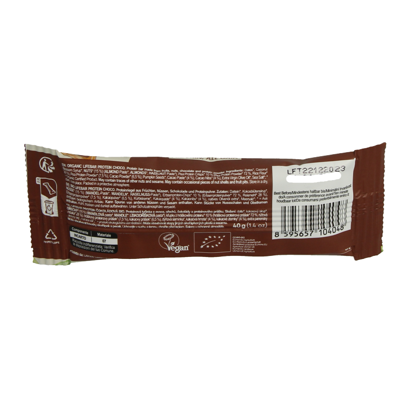 Lifefood Lifebar proteine chocolade bio 40 Gram