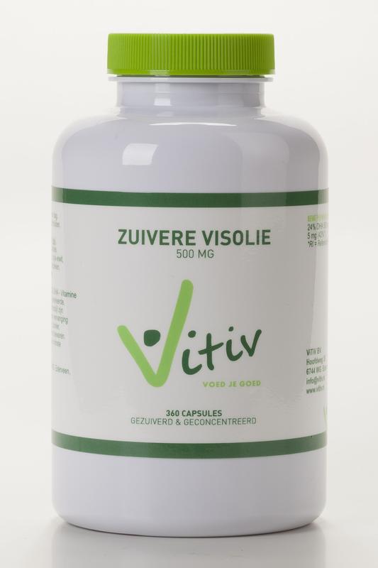 Vitiv Zuivere visolie 500mg 100.00 Capsules