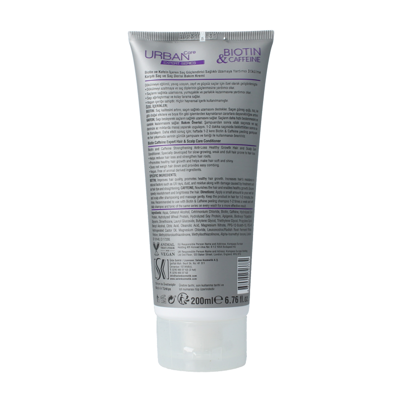 Urban Care Expert hair & scalp conditioner biotine & caffeine 200 Milliliter