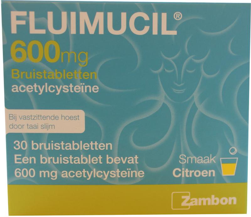 Fluimucil Bruistablet 600mg 30.00 Bruistabletten