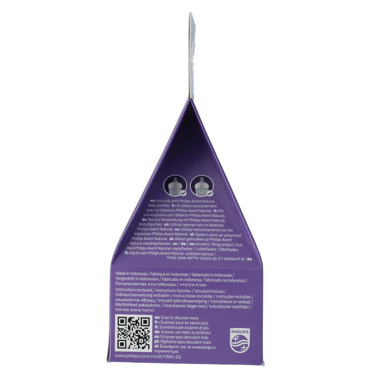 Avent Natural flesspeen 6M+ 2.00 Stuks