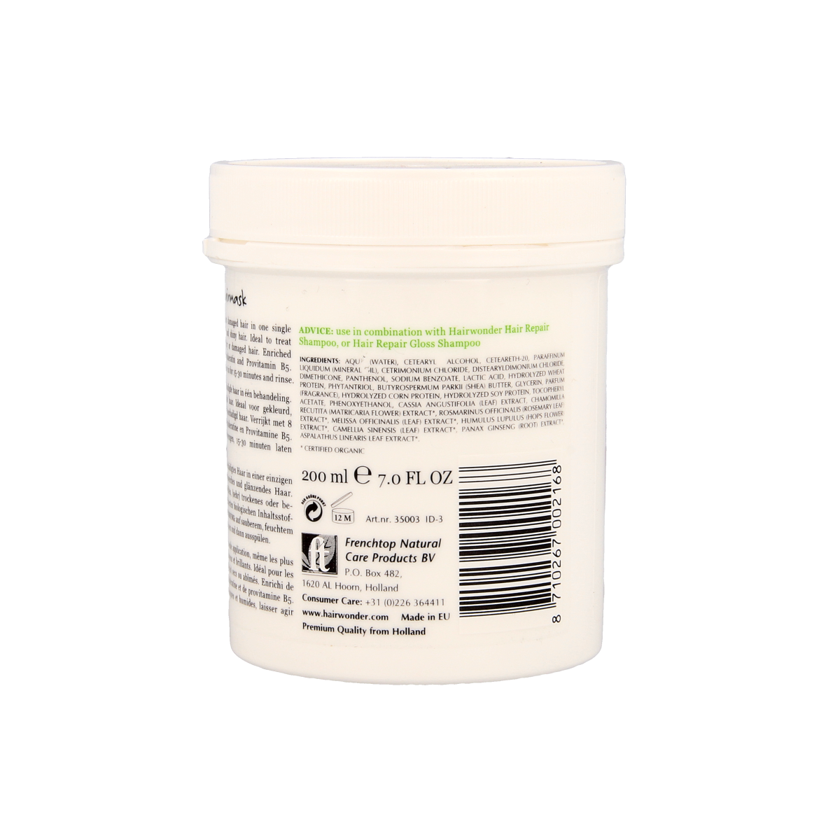 Hairwonder Hair repair mask 200.00 Milliliter