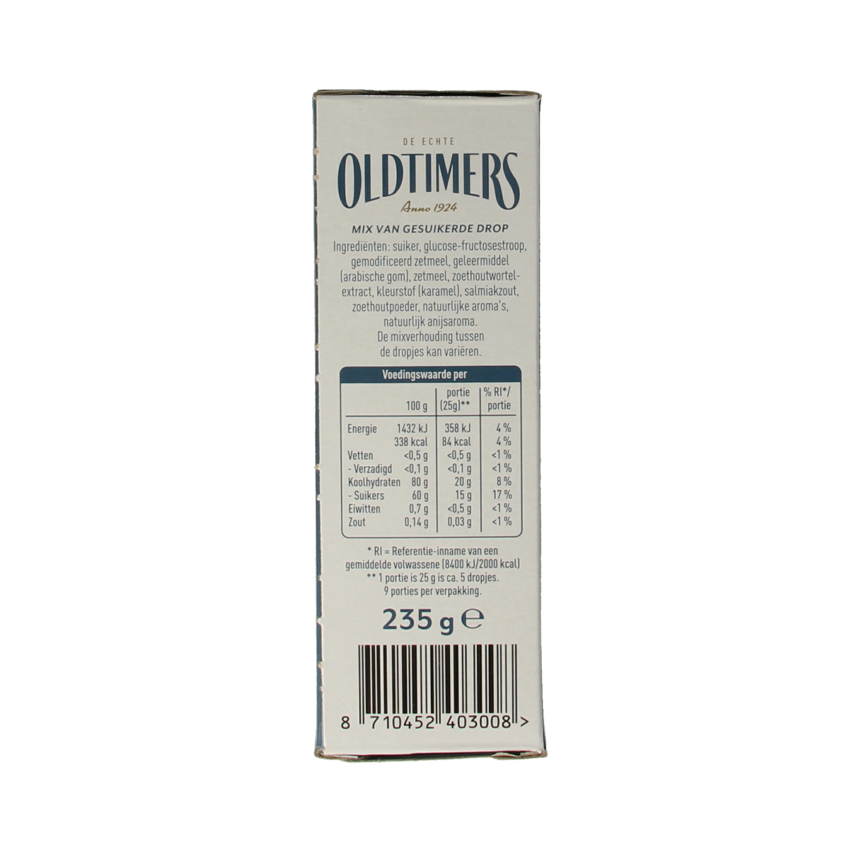 Oldtimers Uitblinkers mix 235.00 Gram