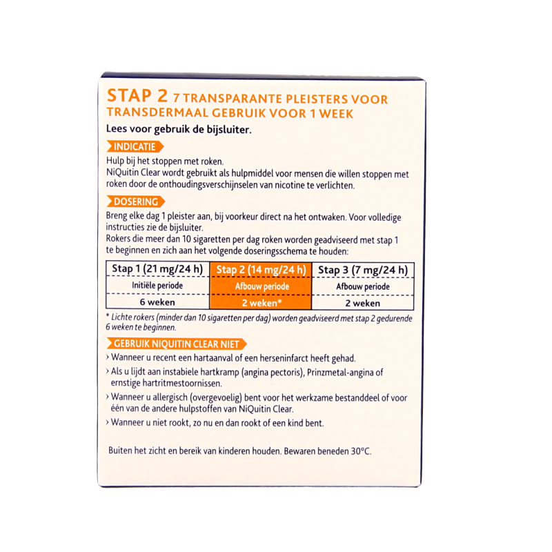 Niquitin Stap 2 14mg 7 Stuks