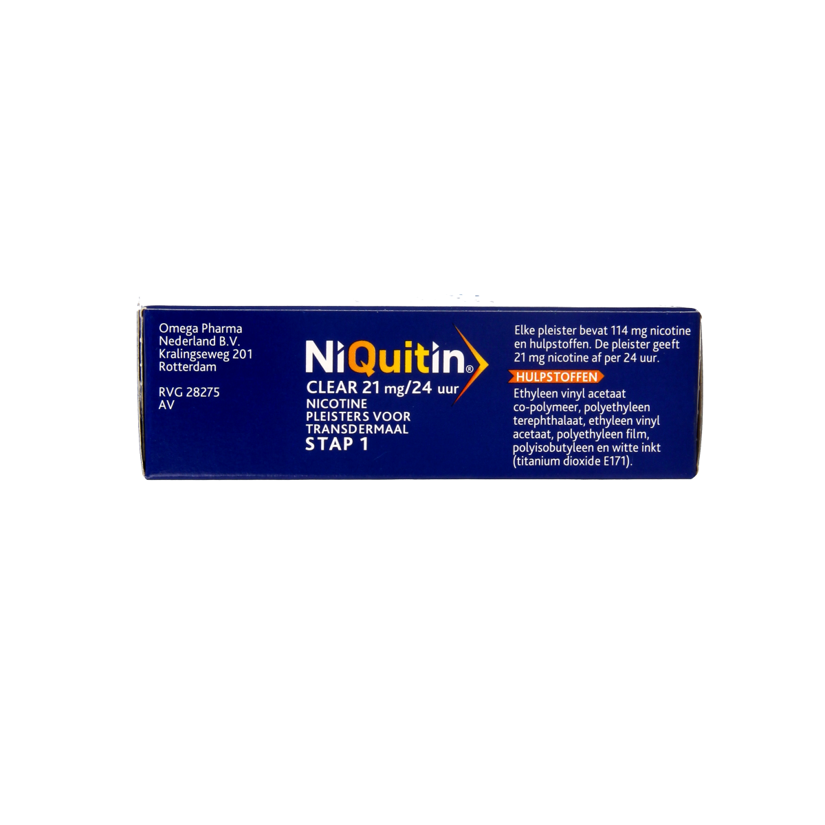 Niquitin Stap clear 21mg/24 uur 7.00 Stuks