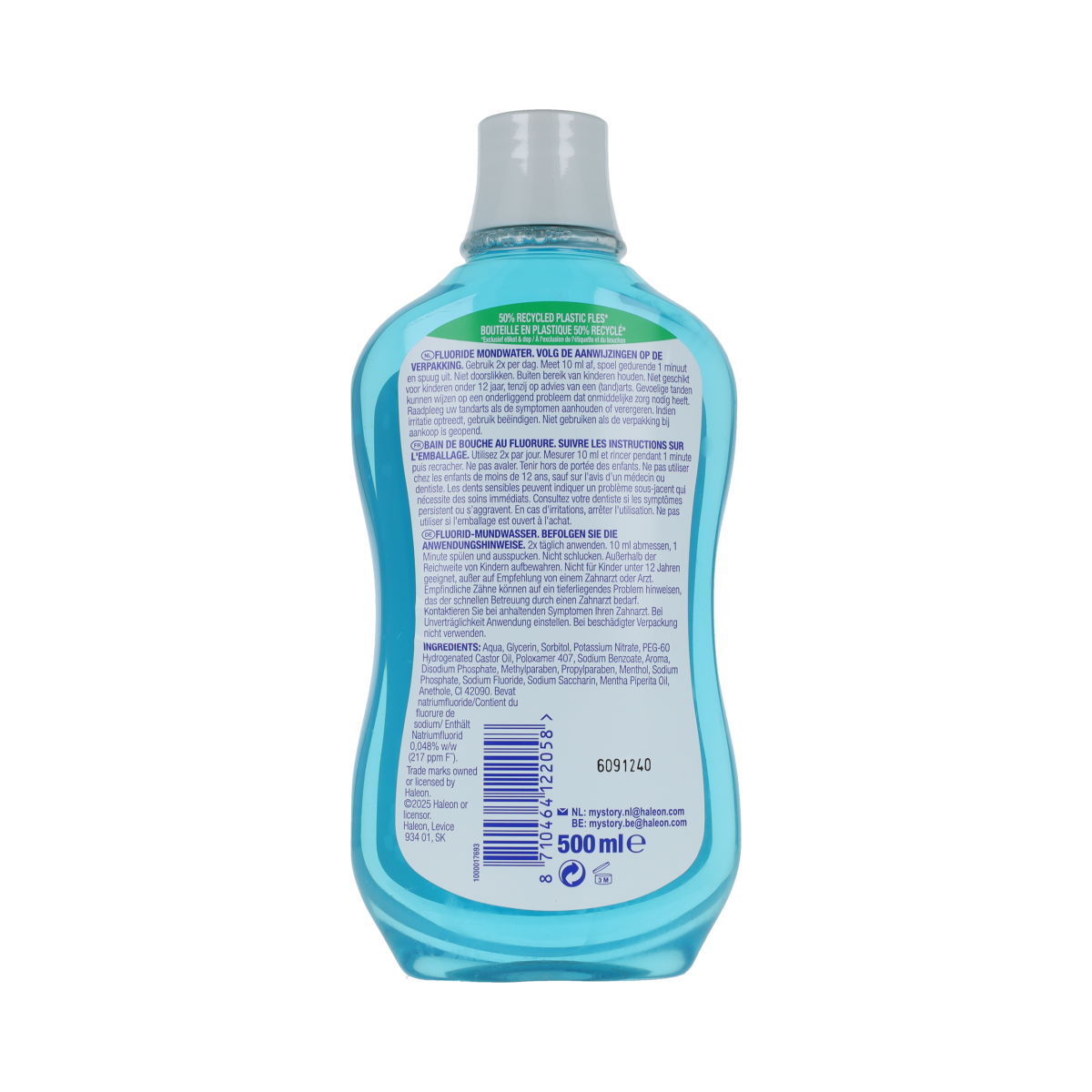 Sensodyne Mondwater cool mint 500.00 Milliliter