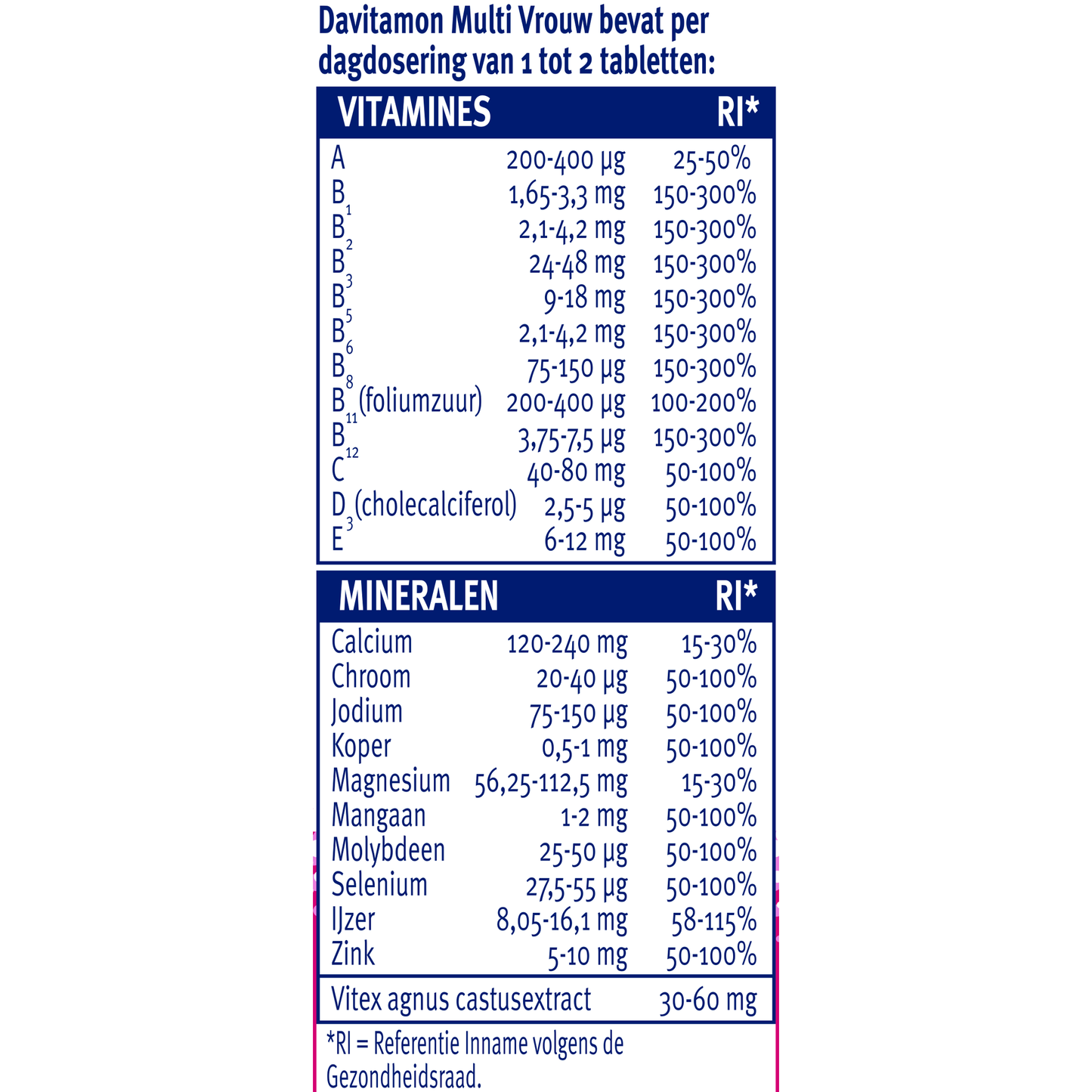 Davitamon Multi vrouw 60.00 Tabletten