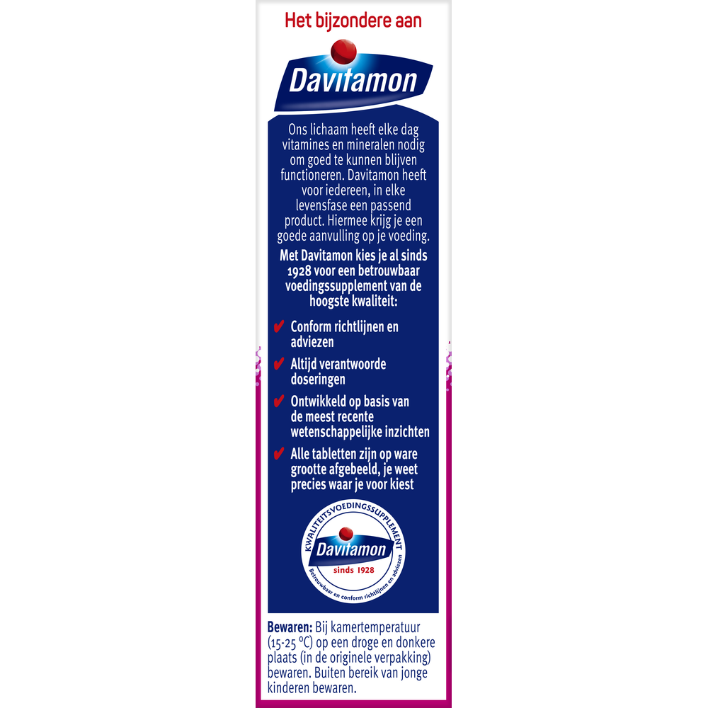 Davitamon Foliumzuur vitamine D 84 Tabletten