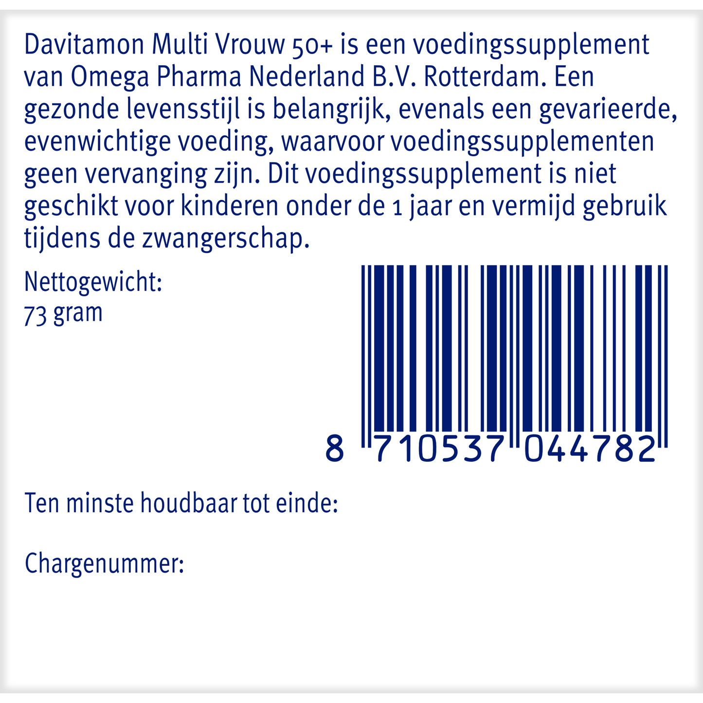Davitamon Multi vrouw 50+ 60.00 Tabletten