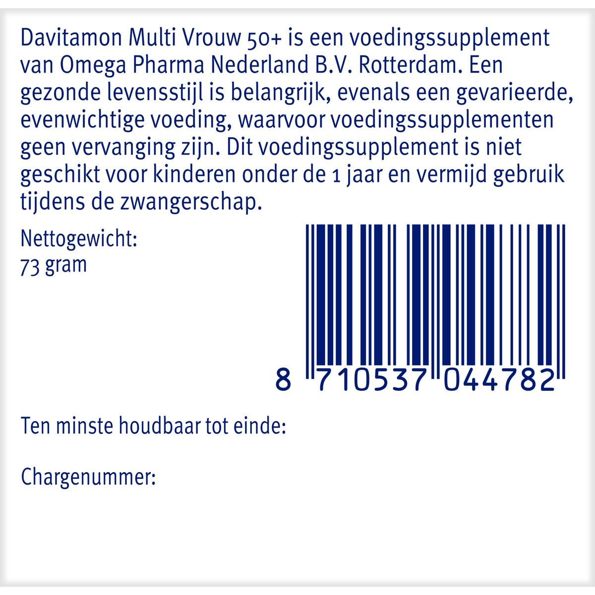 Davitamon Multi vrouw 50+ 60.00 Tabletten