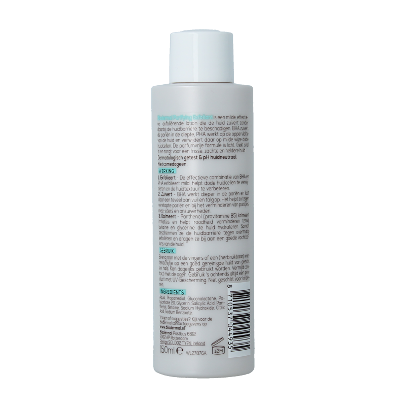 Biodermal Purifying exfoliant parfumvrij 150.00 Milliliter