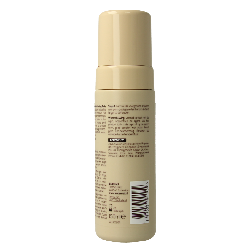 Biodermal Sunkissed self tanning body mousse 200 Milliliter