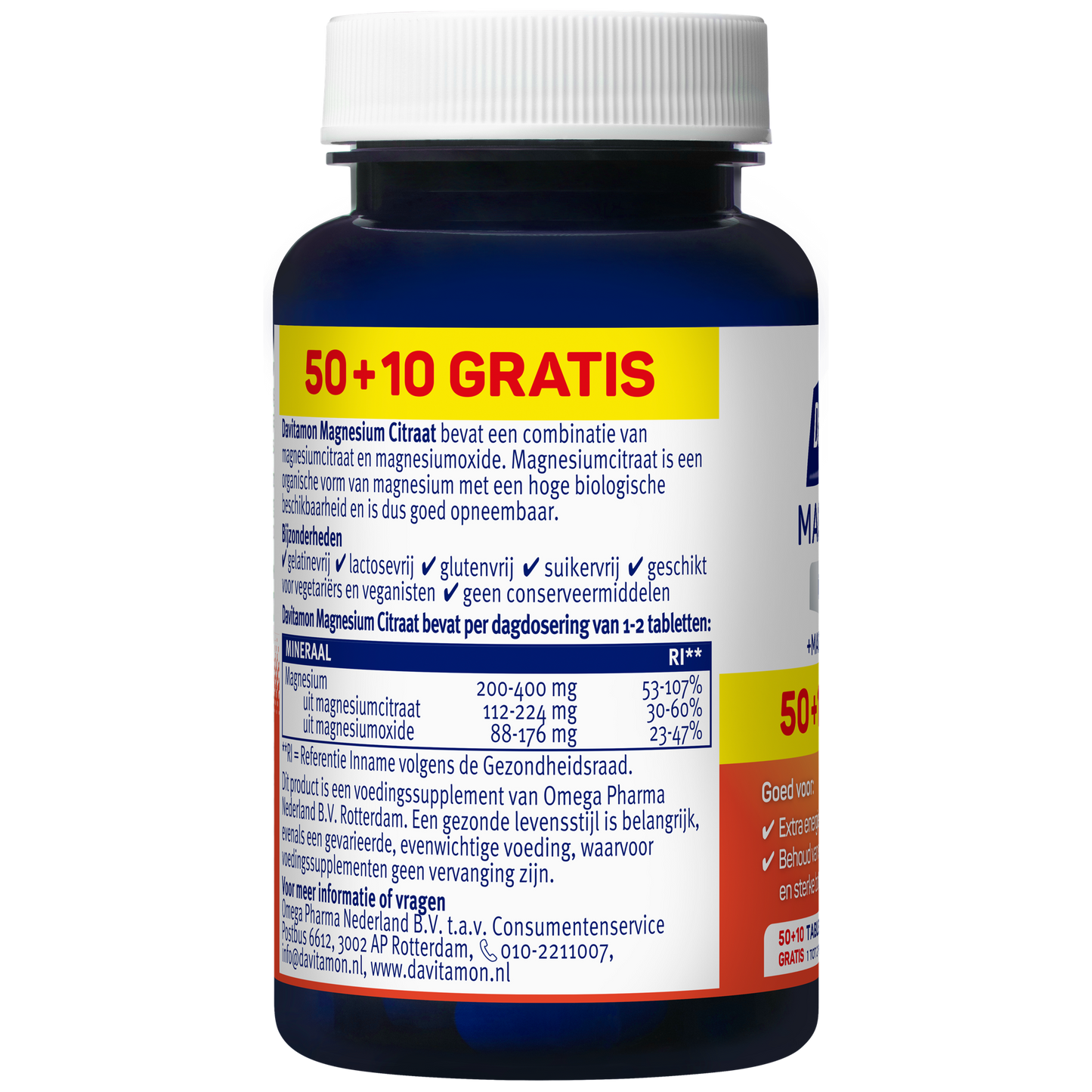 Davitamon Magnesium citraat 60.00 Tabletten