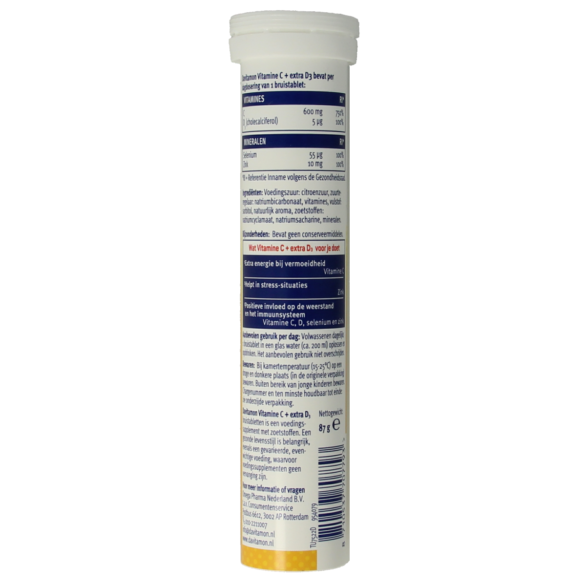Davitamon Vitamine C & D3 bruistabletten 15.00 Bruistabletten