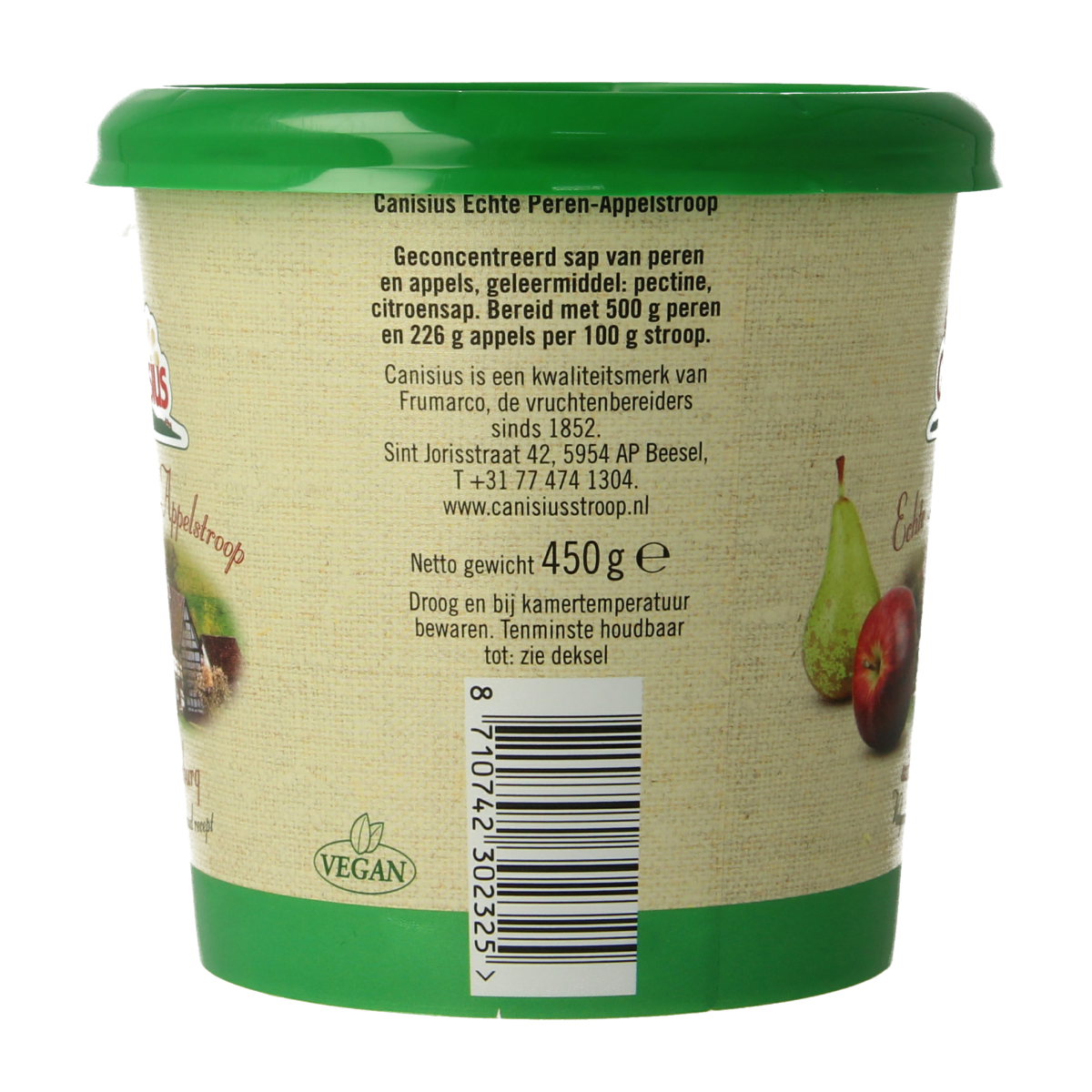 Canisius Peren appelstroop 450.00 Gram