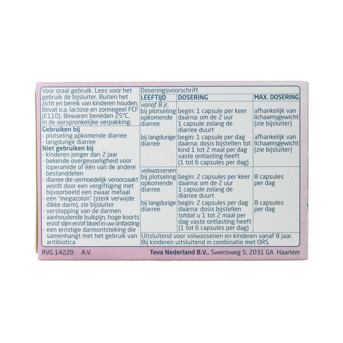 Teva Loperamide HCL 2mg 10.00 Capsules
