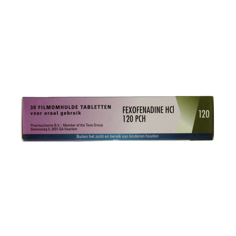 Teva Fexofenadine HCl 120mg 30 Tabletten