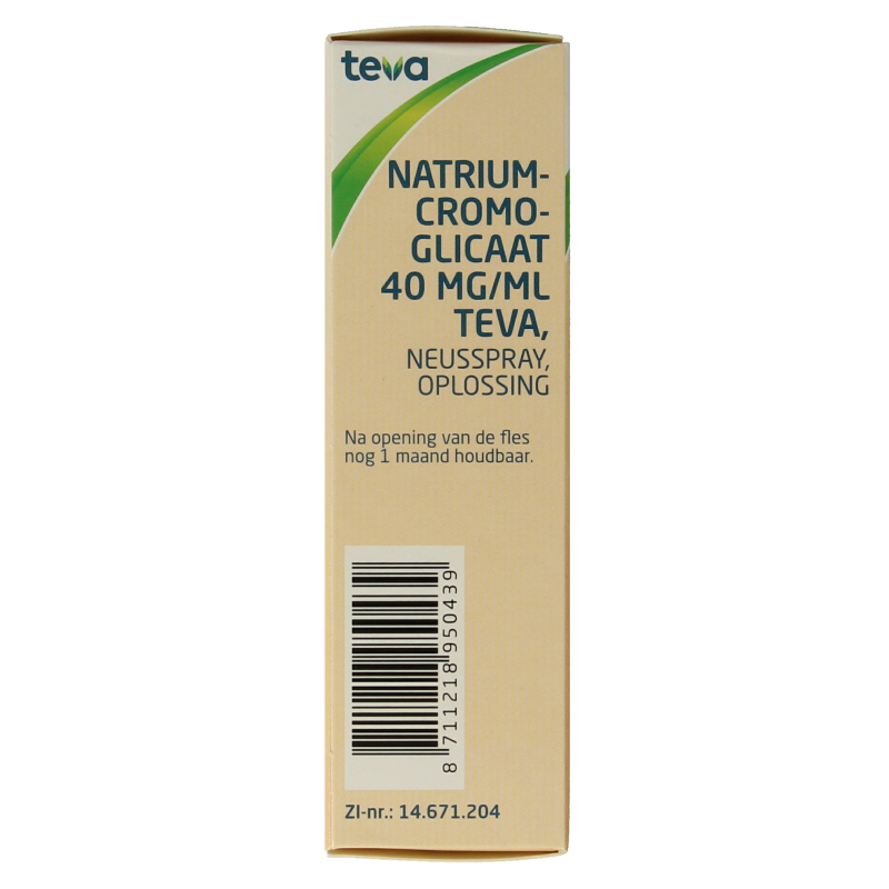 Teva Natriumcromoglicaat 40mg neusspray 10 Milliliter