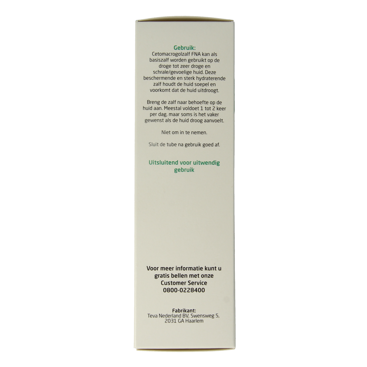 Teva Cetomacrogolzalf FNA 100.00 Gram