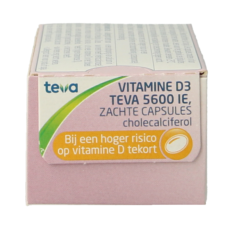 Teva Vitamine D3 5600IE zachte capsules 12 Capsules