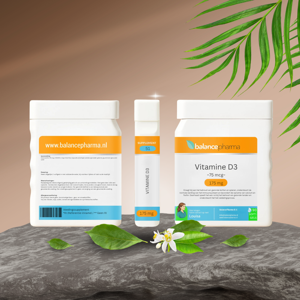 Balancepharma Supplements 51 Vitamine D3 75mcg 90.00 Softgels