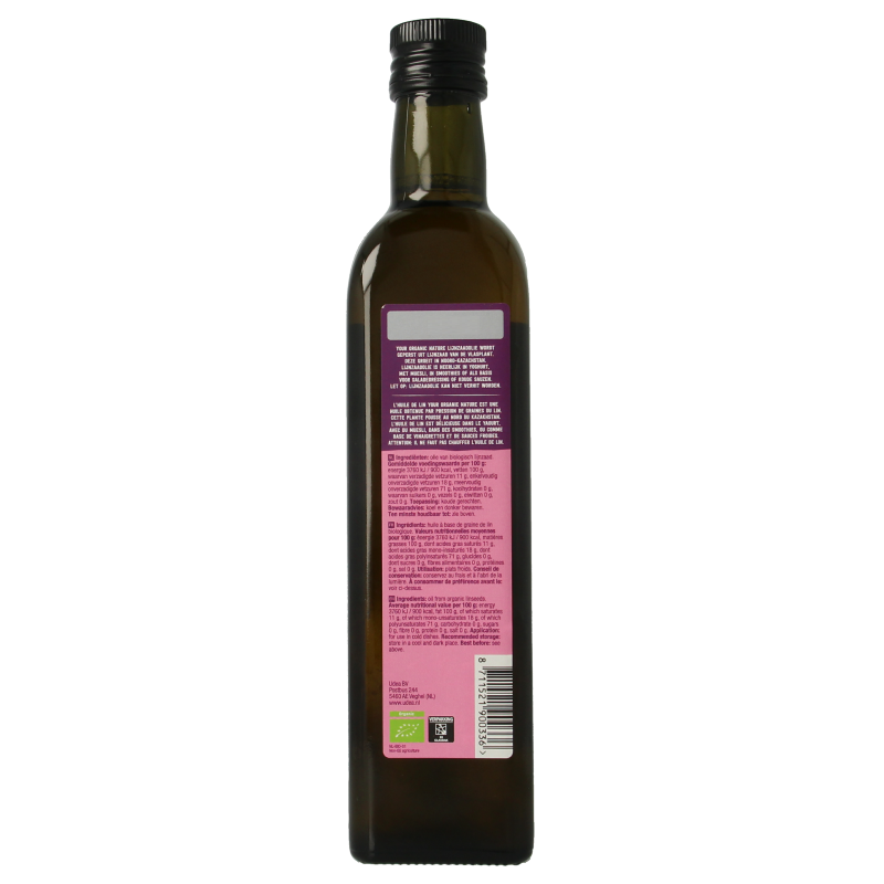 Your Organic Nature Lijnzaadolie bio 500 Milliliter