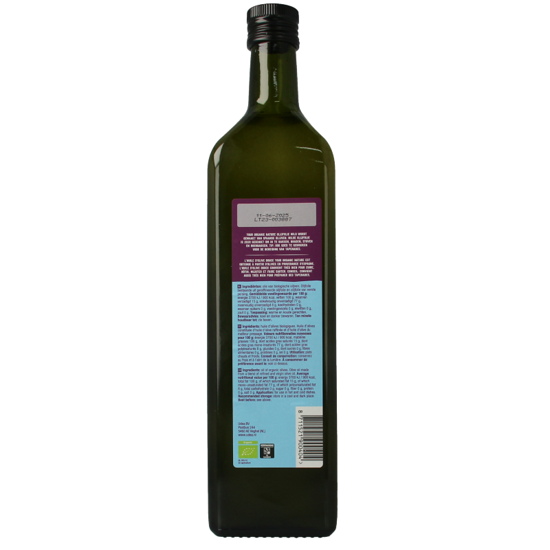 Your Organic Nature Olijfolie mild bio 1000.00 Milliliter