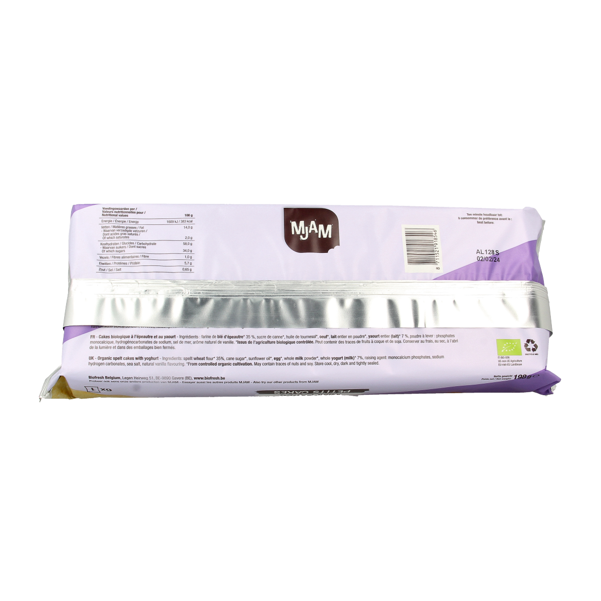 Mjam Mini cakes naturel bio 198.00 Gram