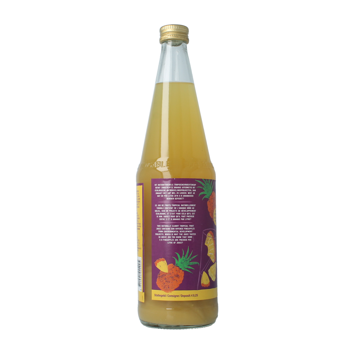 Your Organic Nature Vruchtensap ananas bio 700.00 Milliliter
