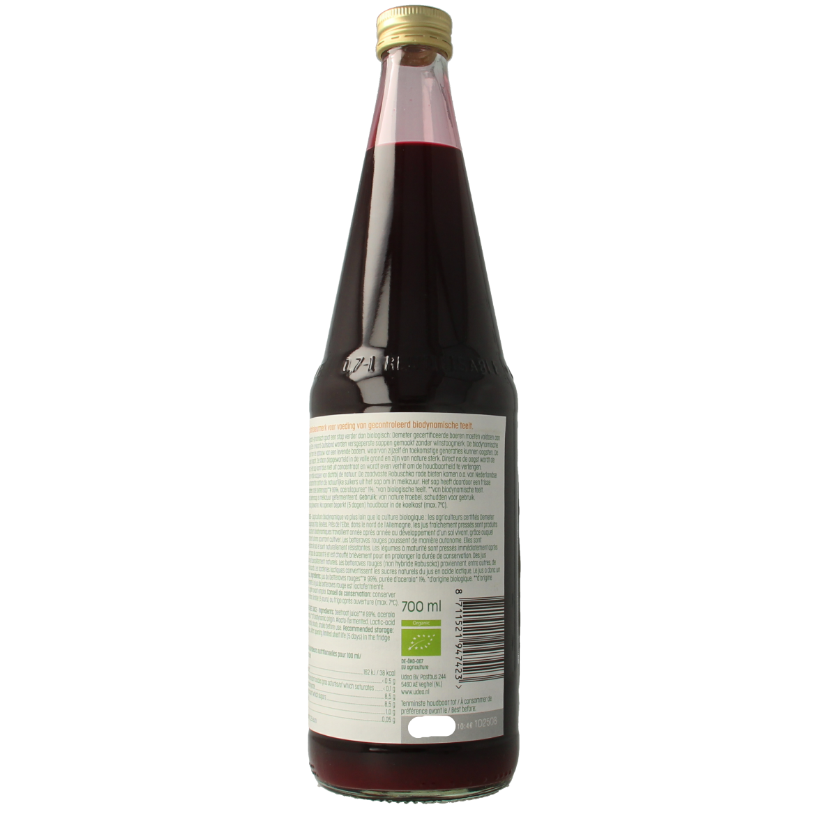 Luna E Terra Rode bietensap melkzuur demeter bio 700.00 Milliliter