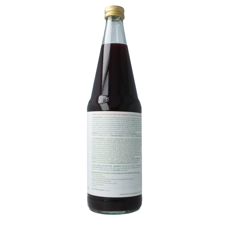 Luna E Terra Druivensap rood bio 700 Milliliter