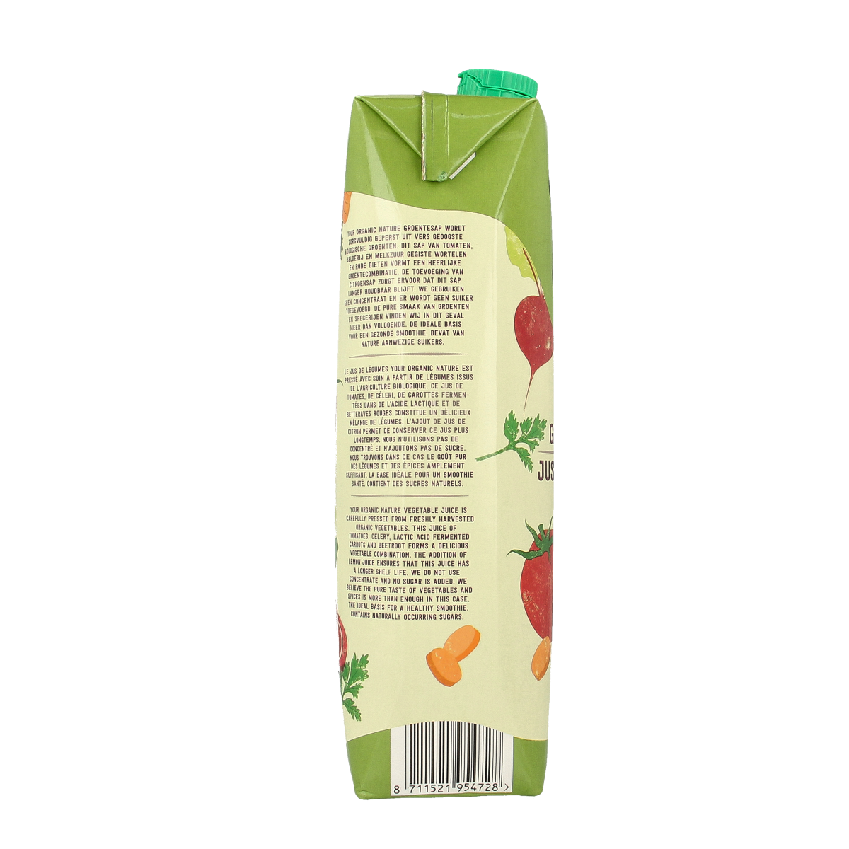 Your Organic Nature Groentesap gemengd bio 1.00 Liter