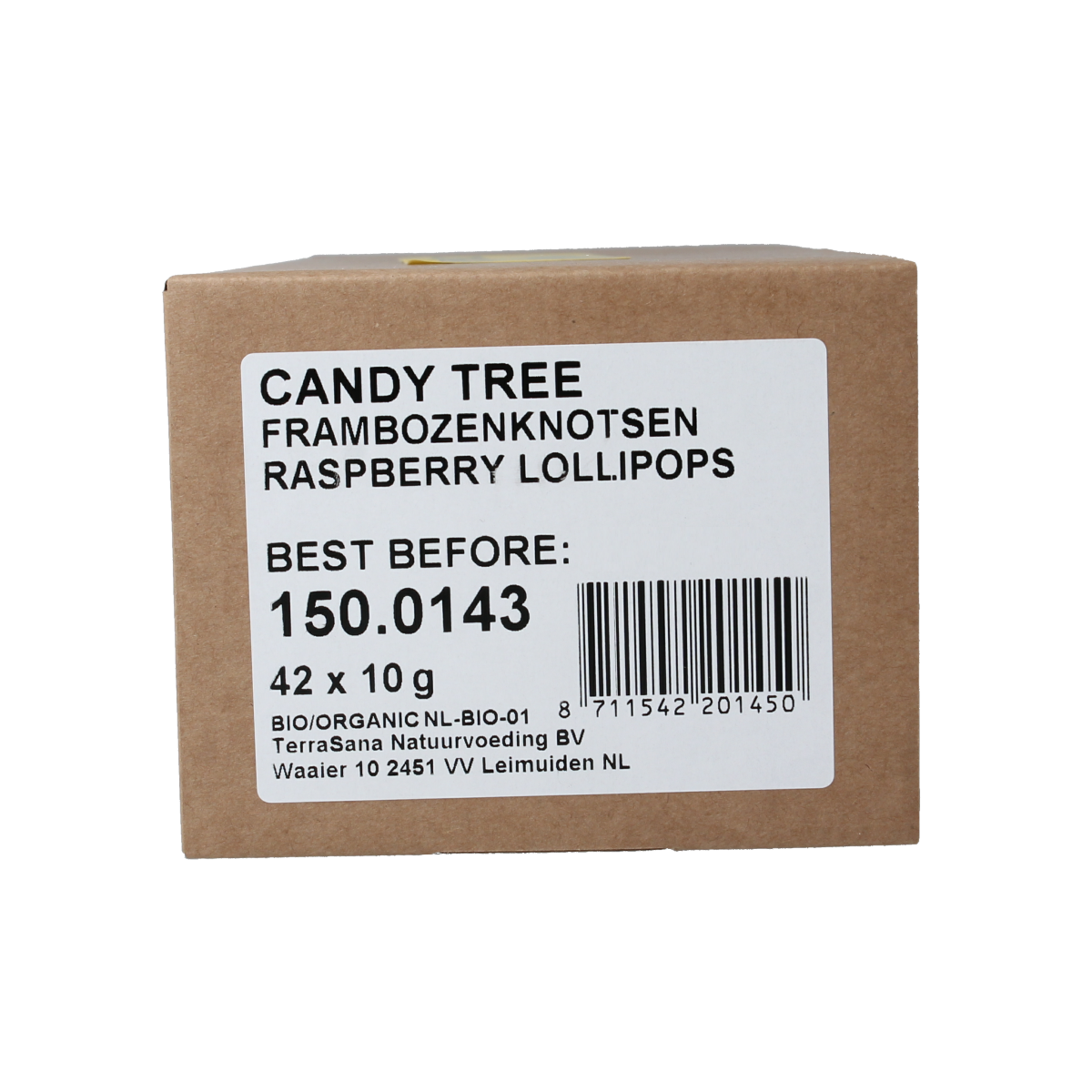 Candy Tree Frambozenknotsen navul bio 42.00 Stuks
