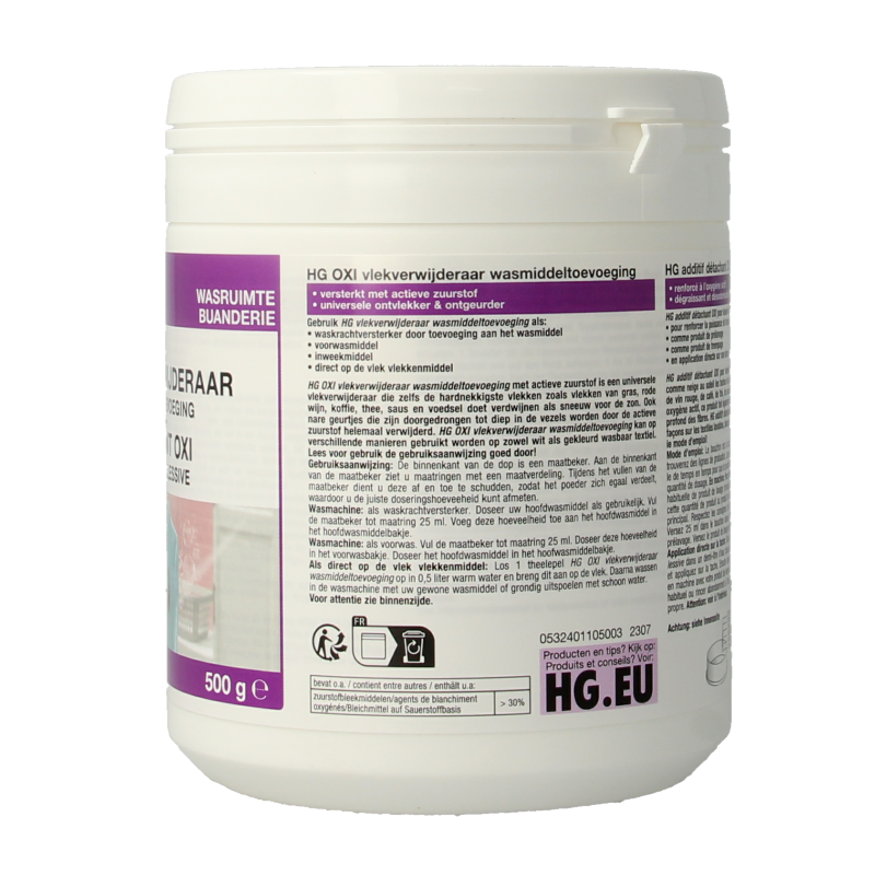 HG Oxi vlek verwijderaar 500 Gram
