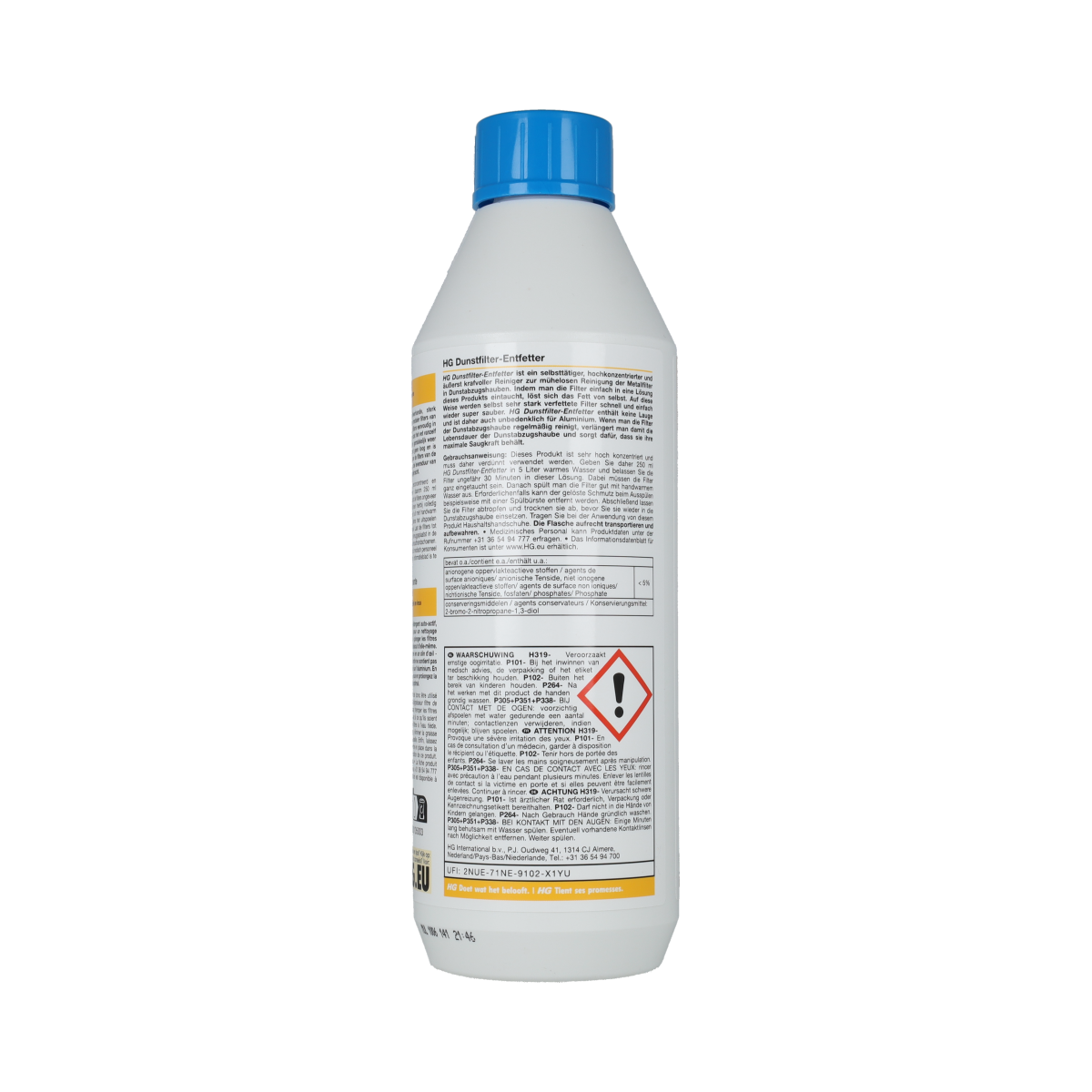 HG Afzuigkapfilter ontvetter 500.00 Milliliter