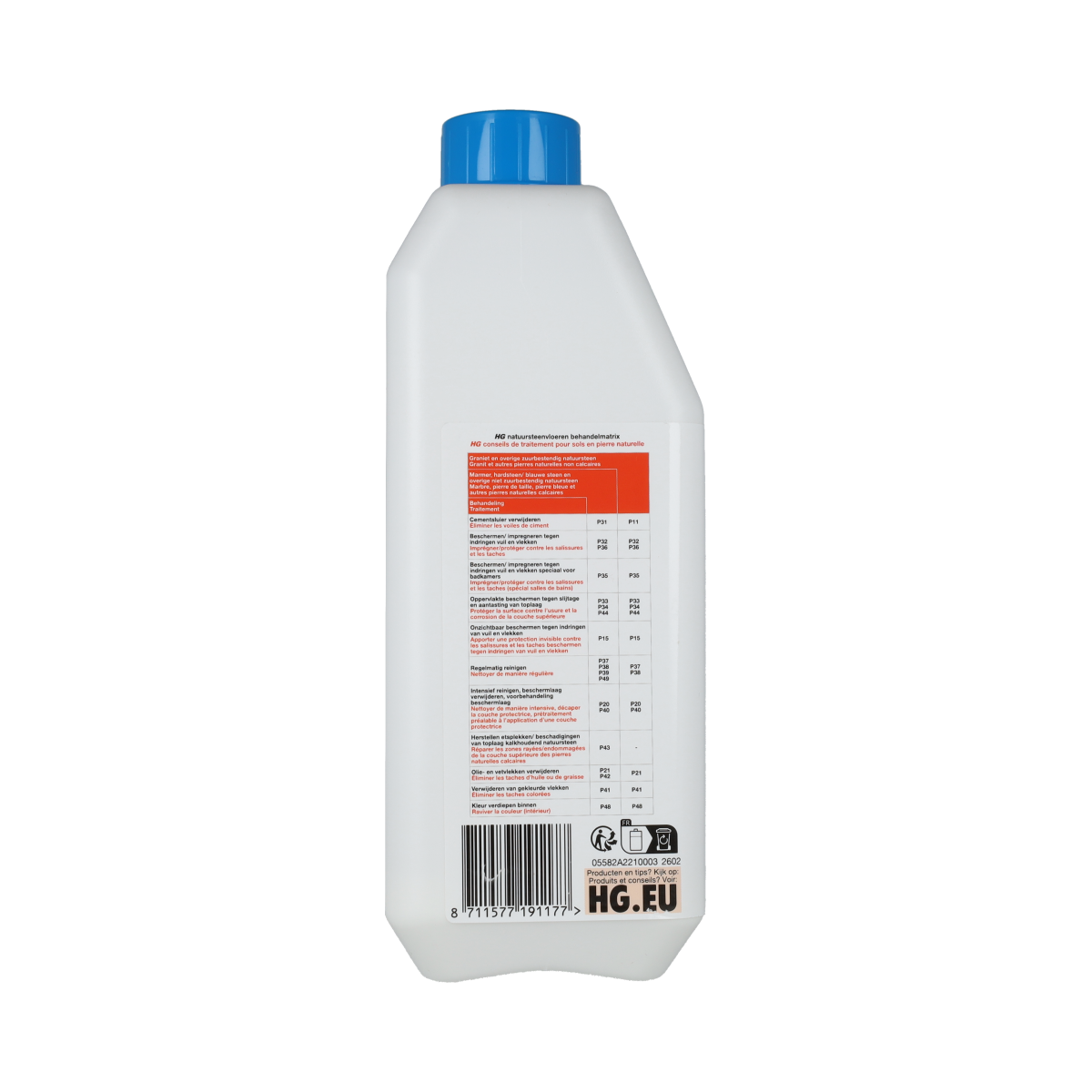HG Natuursteen reiniger voedend 1.00 Liter