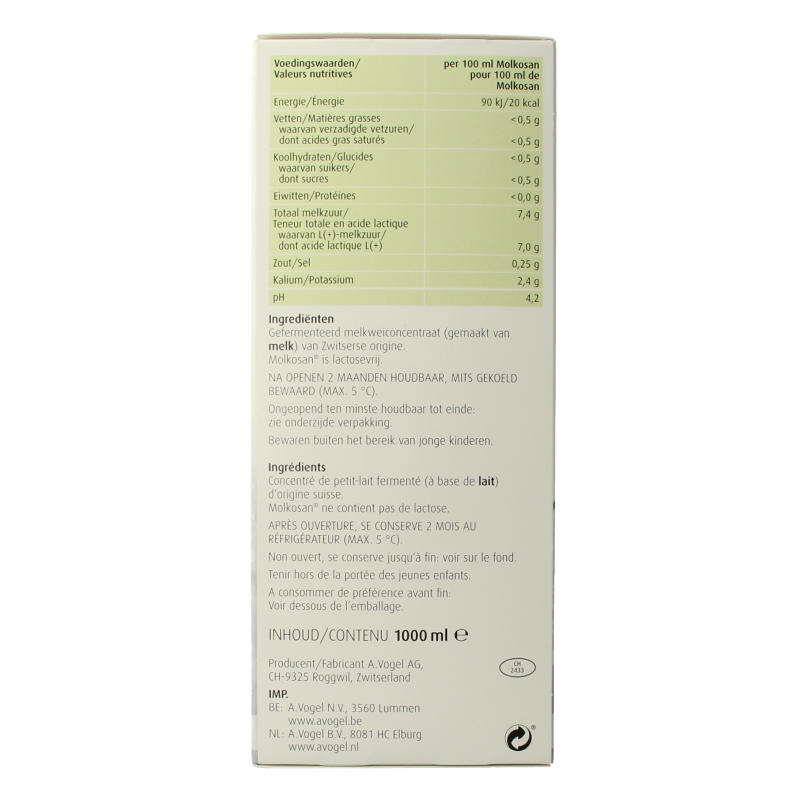 A Vogel Molkosan 1 Liter