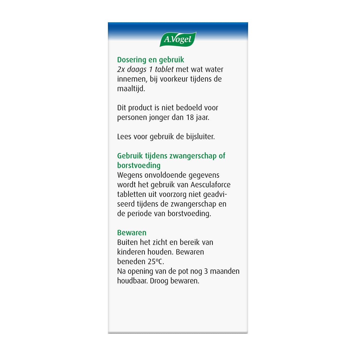 A Vogel Aesculaforce 50.00 Tabletten