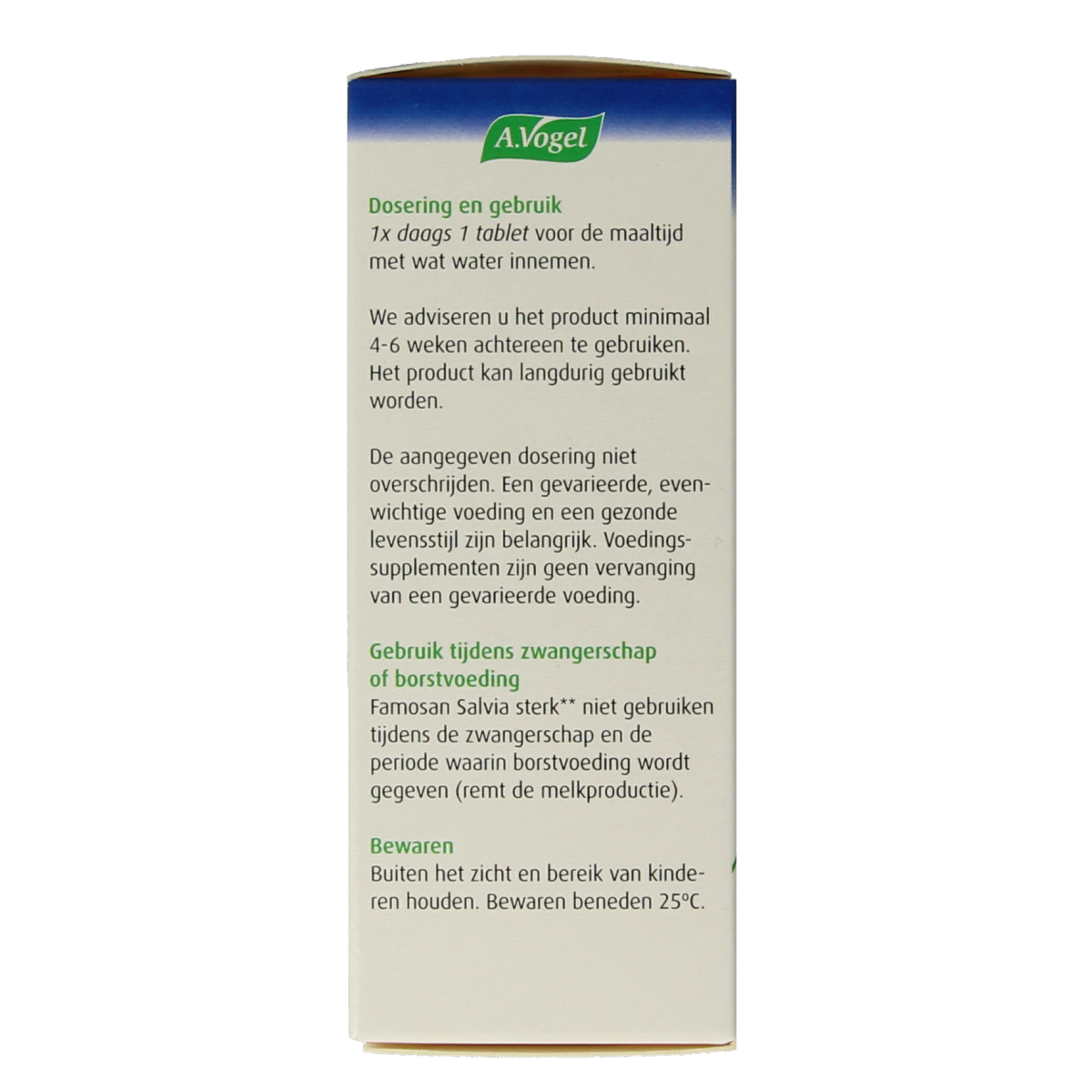 A Vogel Famosan salvia overgang sterk 25.00 Tabletten