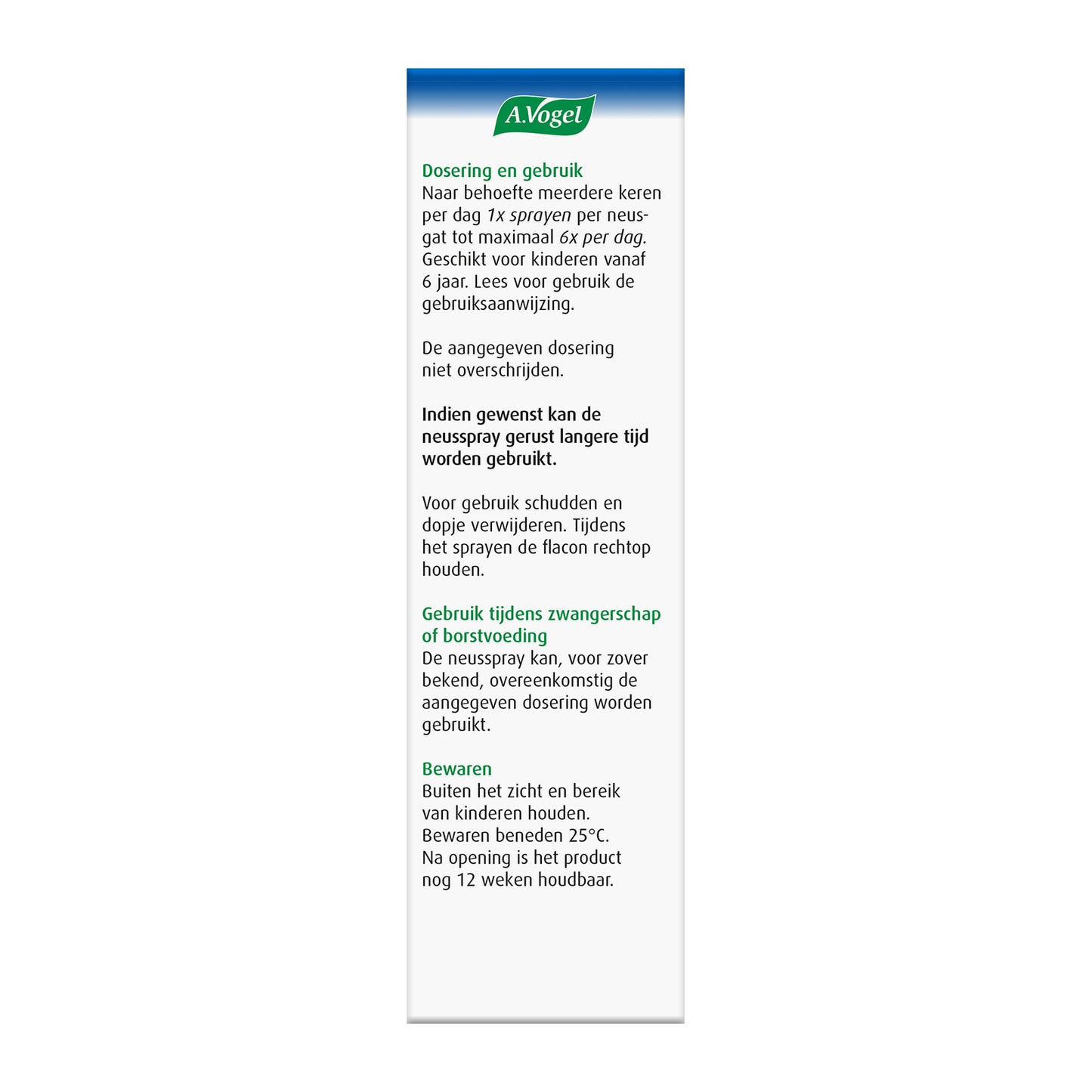A Vogel Cinuforce neusspray extra sterk + menthol 20 Milliliter