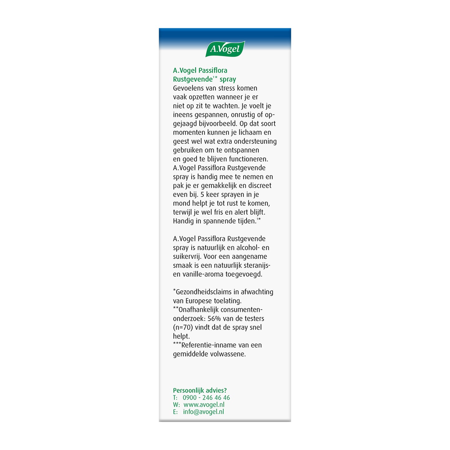 A Vogel Passiflora rustgevende spray 20.00 Milliliter