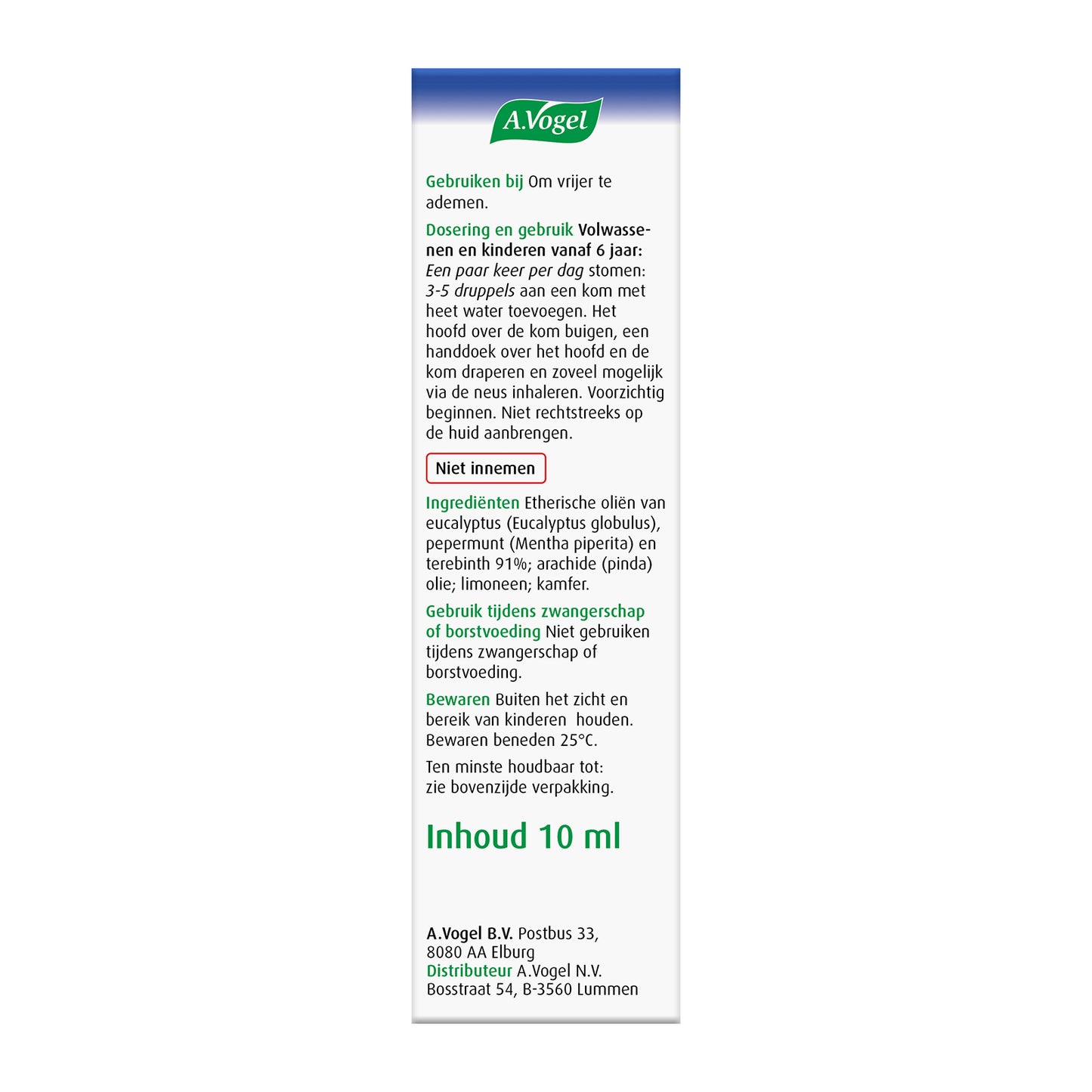 A Vogel Cinuforce inhalatiedruppels 10.00 Milliliter