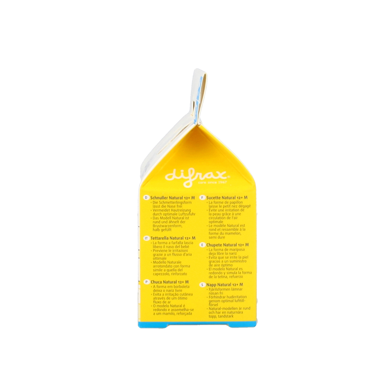 Difrax Fopspeen natural 12+ maanden 1.00 Stuks
