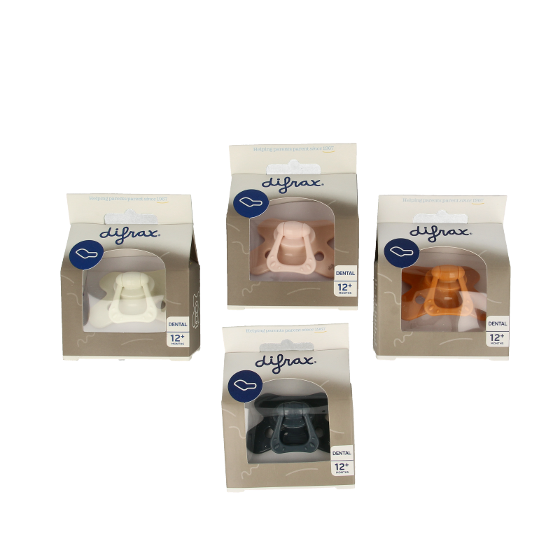 Difrax Fopspeen verstevigd dental 12+ maanden assorti 1 Stuks