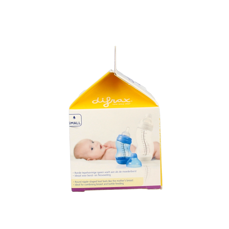 Difrax Flesspeen soft breed small 2 Stuks