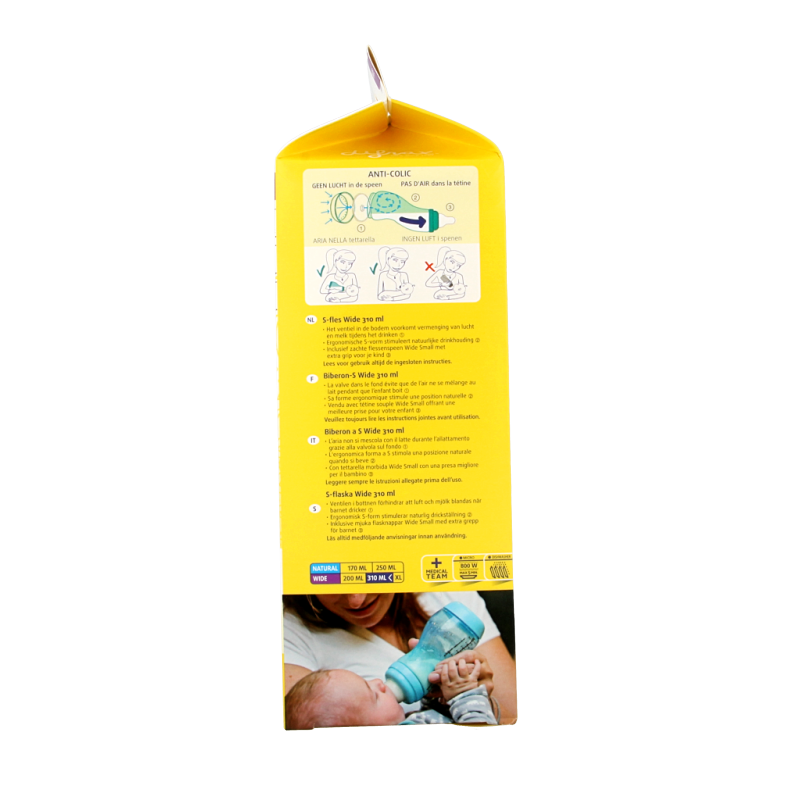 Difrax S-fles breed 310ml assorti 1 Stuks
