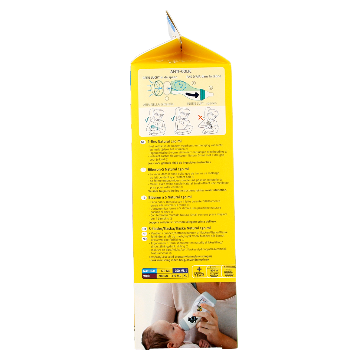 Difrax S-fles 250ml Woezel & Pip 1.00 Stuks