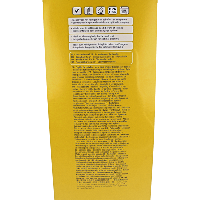 Difrax Flessenborstel 2-in-1 1 Stuks