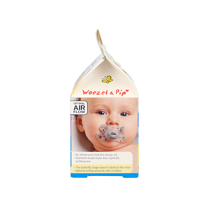 Difrax Fopspeen natural 0-6 maanden Woezel & Pip 1 Stuks