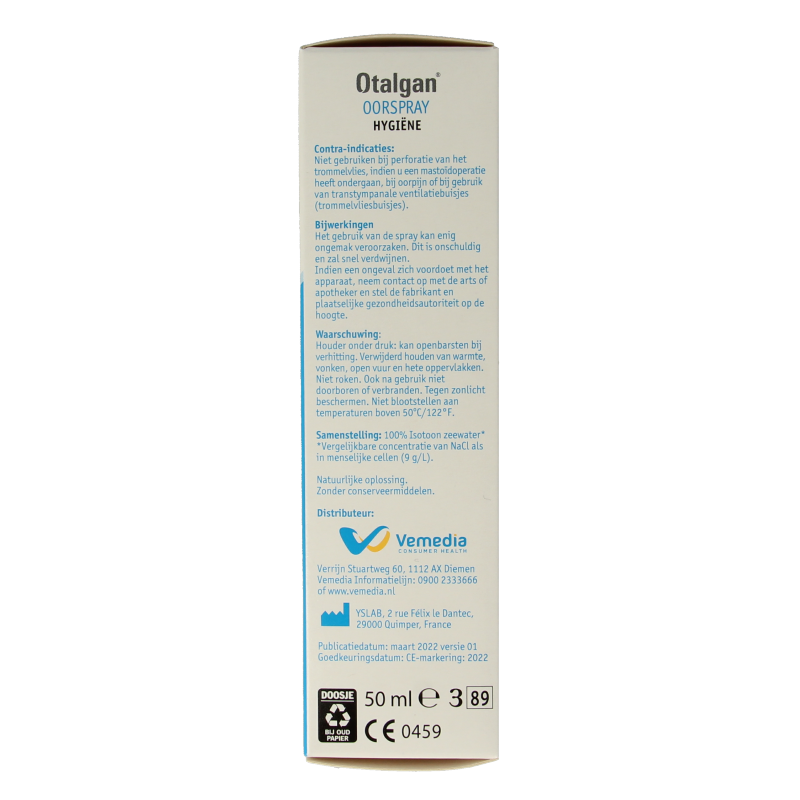 Otalgan Oorspray 50.00 Milliliter